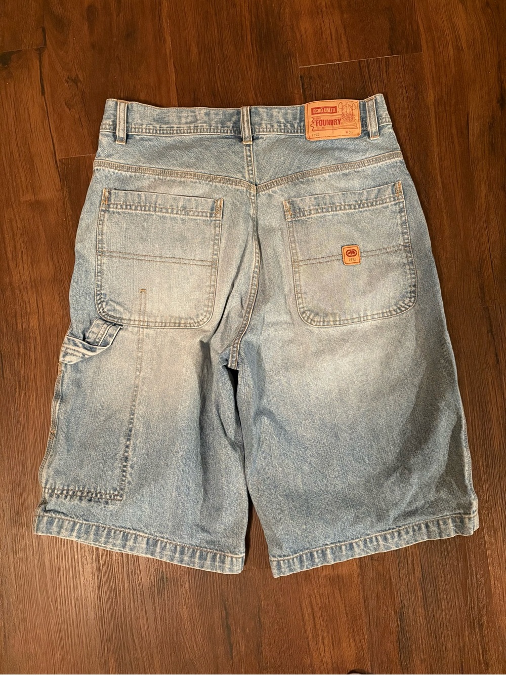 Ecko Unlimited Light Blue Denim Men’s Shorts - Picture 3 of 4